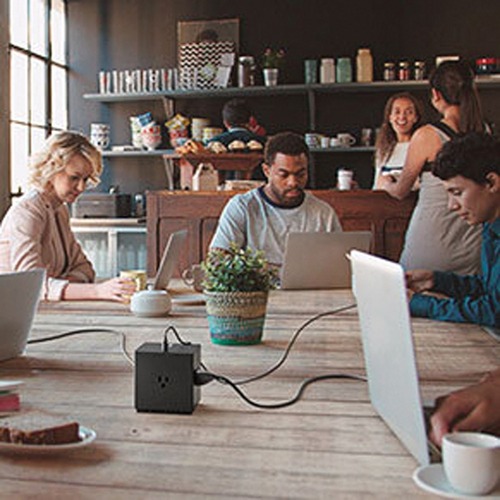 Belkin BOOST↑CHARGE 8-Port Charging Station (USB/AC) - 4 x AC Power, 4 x USB - Surface-mountable - Black