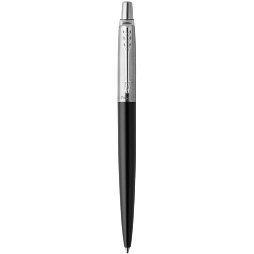 Parker Jotter Bond Street Retractable Ballpoint Pen - Medium Pen Point - Retractable - Blue Ink - Polished Chrome Stainless Steel Barrel - 1 Each