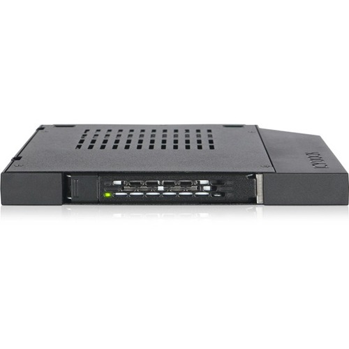 Icy Dock ToughArmor MB411SPO-1B Drive Bay Adapter for 5.25" - Serial ATA/600 Host Interface Internal - Black