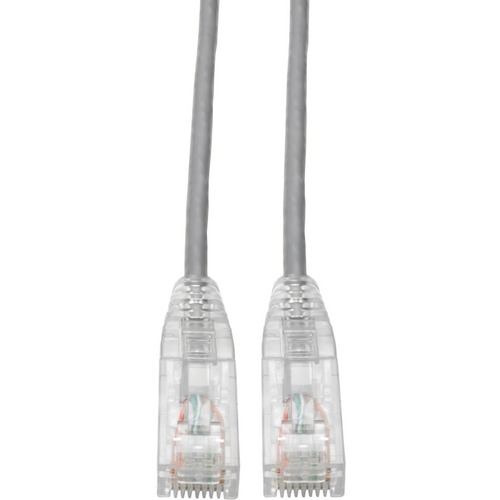Tripp Lite Cat6 UTP Patch Cable (RJ45) - M/M, Gigabit, Snagless, Molded, Slim, Gray, 7 ft. - 7 ft Category 6 Network Cable for Network Device, Server, Switch, Router, Computer, Hub, Photocopier, Printer, Modem, Patch Panel - First End: 1 x RJ-45 Network -