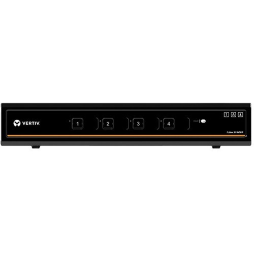 Vertiv Cybex SC900 Secure Desktop KVM | 4 Port Dual-Head| DP in/DP out DPP - 4K UHD | NIAP PP 3.0 Compliant | Audio/USB | Secure Isolated Channels | 3-Year Full Coverage Factory Warranty - Optional Extended Warranty Available