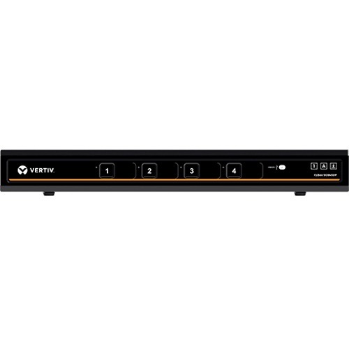 Vertiv Cybex SC800 Secure Desktop KVM| 4 Port Single-Head| DP in/DP out|DPP - 4K UHD | NIAP PP 3.0 Compliant | Audio/USB | Secure Isolated Channels | 3-Year Full Coverage Factory Warranty - Optional Extended Warranty Available