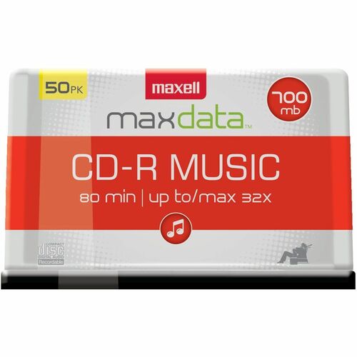 Maxell CD-R Media - 700MB - 50 Pack