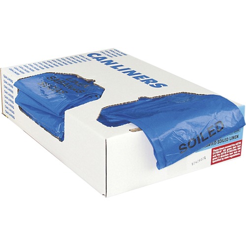 Heritage 1.3 mil Color-coded Can Liner - 30 gal Capacity - 30" Width x 43" Length - 1.30 mil (33 Micron) Thickness - Low Density - Blue - 200/CartonCan - Commercial, Healthcare