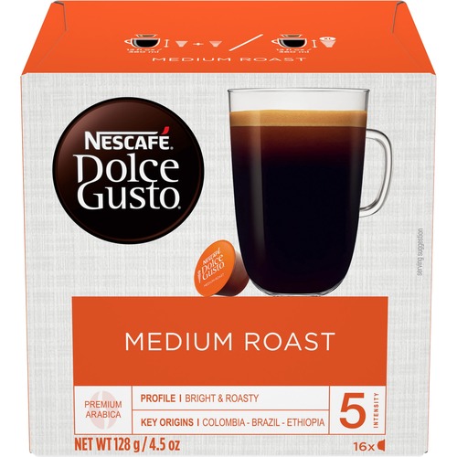 Nescafe Dolce Gusto Medium Roast Coffee Capsules Capsule - Compatible with Majesto Automatic Coffee Machine - Colombia, Brazilian, Ethiopian Blend, Ja