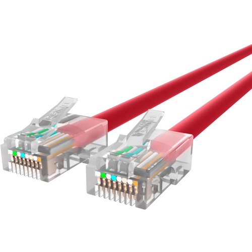 Belkin Cat5e Patch Cable - RJ-45 Male - RJ-45 Male - 12ft - Red