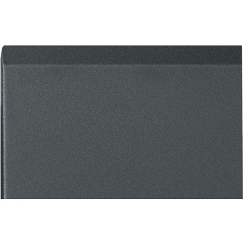 Middle Atlantic Solid Front Door, 40 Space SR Series Racks - Metal - Black - 40U Rack Height - 28" Width