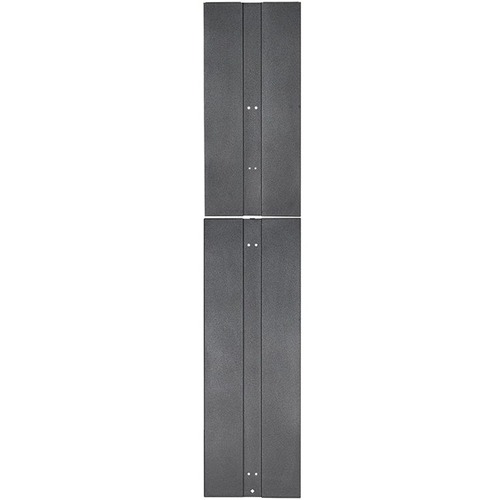 Panduit PatchRunner 2 End Panel - Steel - Black - 45U Rack Height - 1 Pack - 83.9" Height - 16.5" Width - 1.5" Depth