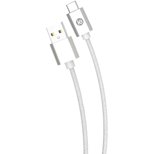 iEssentials USB/USB-C Data Transfer Cable - 6 ft USB/USB-C Data Transfer Cable - First End: USB Type C - Second End: USB Type A - White