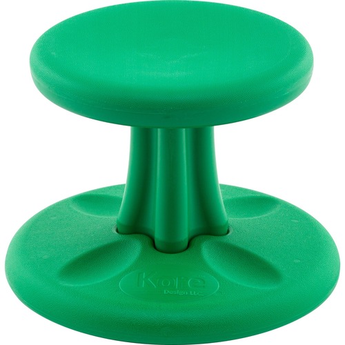 Kore Toddler Wobble Chair, Green (10") - Green High-density Polyethylene (HDPE) Plastic Seat - Circle Base - 1 Each