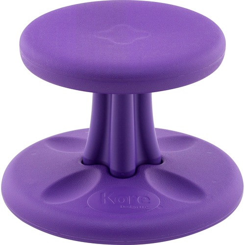 Kore Toddler Wobble Chair, Purple (10") - Purple High-density Polyethylene (HDPE) Plastic Seat - Circle Base - 1 Each