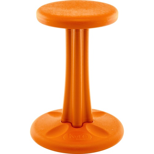 Kore Pre-Teen Wobble Chair, Orange (18.7") - Orange High-density Polyethylene (HDPE) Plastic Seat - Circle Base - 1 Each