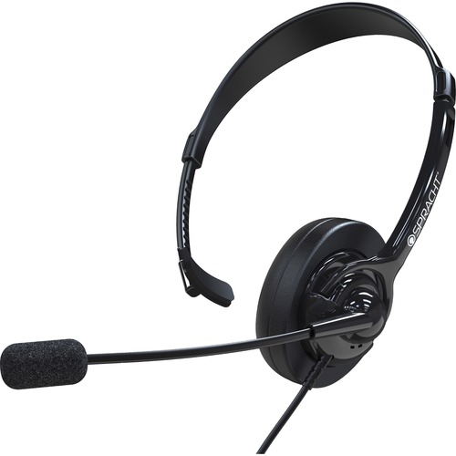 Spracht ZUM350M Headset - Mono - Mini-phone (3.5mm), Sub-mini phone (2.5mm) - Wired - Over-the-head - Monaural - Circumaural - Noise Cancelling Microphone