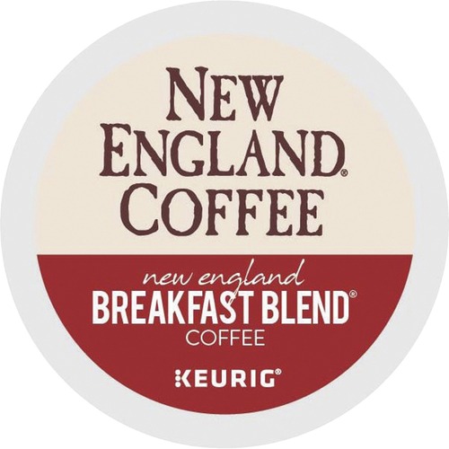 New England Coffee® K-Cup Breakfast Blend Coffee - Medium - 24 / Box