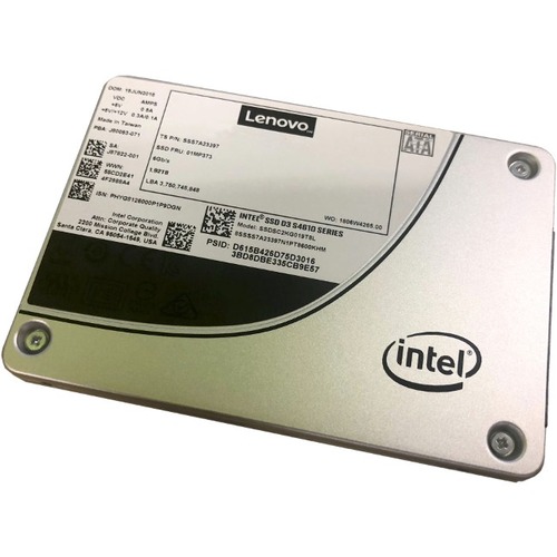 Lenovo D3-S4610 1.92 TB Solid State Drive - 3.5" Internal - SATA (SATA/600) - Mixed Use - Server Device Supported - 3 DWPD - 10752 TB TBW - 560 MB/s Maximum Read Transfer Rate - Hot Swappable - 256-bit Encryption Standard - 1 Year Warranty