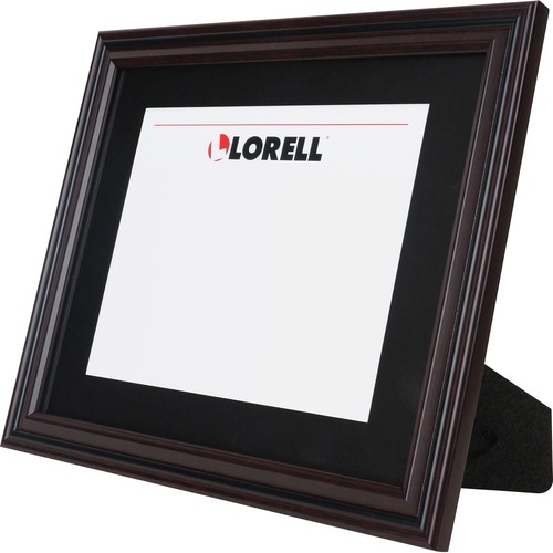 Lorell 2-toned Certificate Frame - 13" x 10.50" Frame Size - Rectangle - Desktop - Horizontal, Vertical - 1 Each - Rosewood