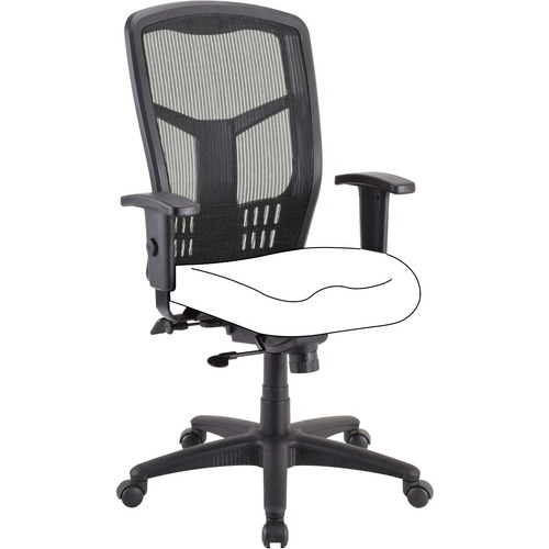 Lorell High Back Chair Frame - Black - 1 Each = LLR86212