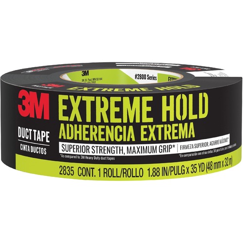 Scotch Extreme Hold Duct Tape - 35 yd Length x 1.88" Width - Woven - 1 / Roll - Black