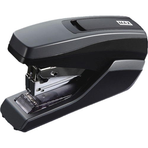 MAX HD-55FL Half-strip Stapler - 35 Sheets Capacity - 100 Staple Capacity - Half Strip - 24/6mm, 26/6mm Staple Size - Gray, Black