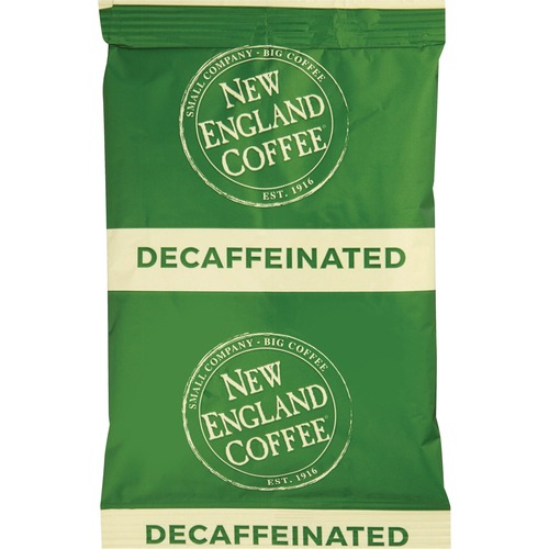 New England Coffee® Portion Pack Decaf Breakfast Blend Coffee - Light/Medium - 2.5 oz Per Pack - 24 / Carton