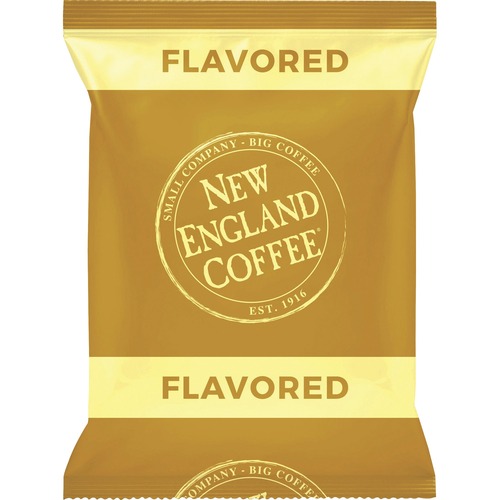 New England Coffee® French Vanilla Coffee - Light/Medium - 2.5 oz Per Pack - 24 / Carton