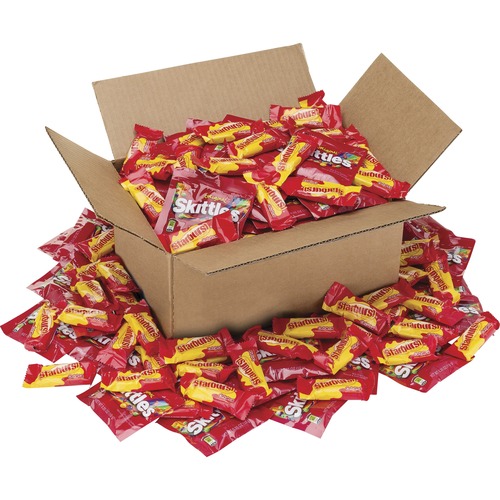 Office Snax Skittles/Starburst Bulk Fun Pack Mix - 5 lb - 1 Box Per Box
