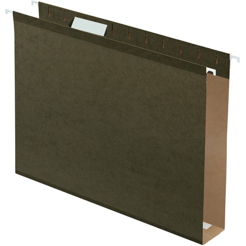 Pendaflex Letter Recycled Hanging Folder - 8 1/2" x 11" - 400 Sheet Capacity - Standard Green - 1% Recycled - 25 / Box