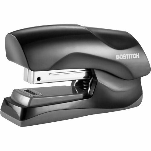 Bostitch Half Strip Flat Clinch Stapler - 40 Sheets Capacity - 105 Staple Capacity - Half Strip - 1 Each - Black