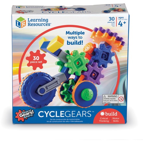 Learning Resources Gears! Cycle Gears Building Kit - Theme/Subject: Learning - Skill Learning: Building, STEM, Critical Thinking, Creativity, Fine Motor, Cause & Effect, Eye-hand Coordination, Problem Solving, Sequential Thinking, Bicycle, Tactile Discrim