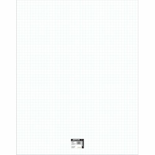 UCreate Ghostline Grid Poster Board - School, Home, Art, Office - 22"Height x 28"Width x 0.01"Length - 25 / Carton - White