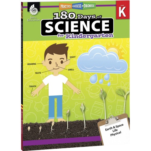 Shell Education 180 Days of Science Resource Book Printed Book - 208 Pages - Book - Grade K