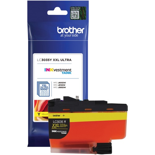 Brother INKvestment LC3035YS Original Ink Cartridge - Yellow - Inkjet - Ultra High Yield - 5000 Pages - 1 Each - Ink Cartridges & Printheads - BRTLC3035YS