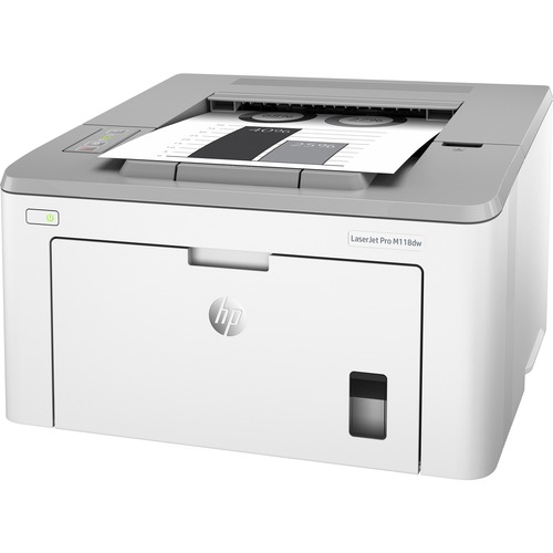 HP LaserJet Pro M118dw Desktop Laser Printer - Monochrome - 30 ppm Mono - 1200 x 1200 dpi Print - Automatic Duplex Print - 260 Sheets Input - Ethernet - Wireless LAN - HP ePrint, Apple AirPrint, Google Cloud Print, Wi-Fi Direct - 20000 Pages Duty Cycle - 