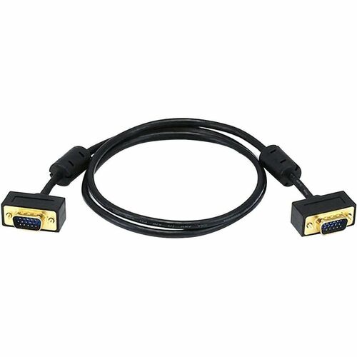 Monoprice Ultra Slim VGA Video Cable - 3 ft VGA Video Cable for Video Device, Monitor, Computer - First End: 1 x 15-pin HD-15 VGA - Male - Second End: 1 x 15-pin HD-15 VGA - Male - Gold Plated Connector - 30/32 AWG