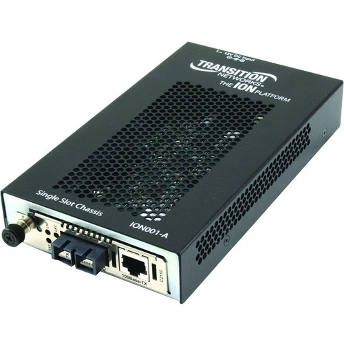 Transition Networks 1-Slot Chassis for ION Modules - 1 Slot - Desktop, Wall Mount, DIN Rail