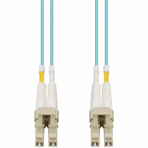 AddOn Fiber Optic Duplex Network Cable - 246.1 ft Fiber Optic Network Cable for Network Device - First End: 2 x LC Network - Male - Second End: 2 x LC Network - Male - Patch Cable - Riser, OFNR - 50/125 µm - Aqua - 1