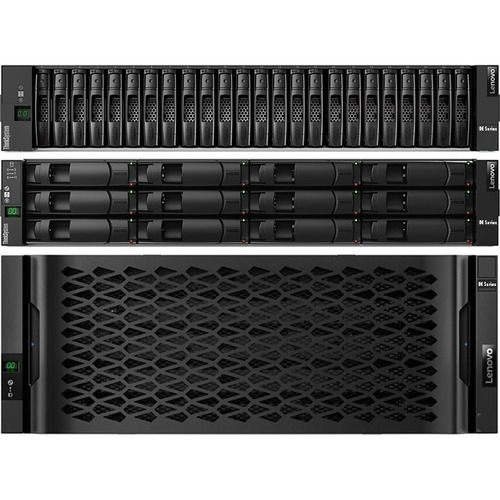 Lenovo DE240S Drive Enclosure - 12Gb/s SAS Host Interface - 2U Rack-mountable - 24 x HDD Supported - 24 x SSD Supported - 24 x Total Bay - 24 x 2.5" Bay