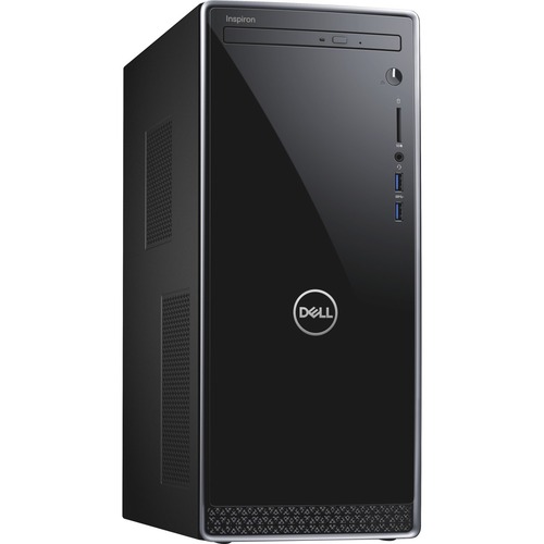 Dell Inspiron 3000 3670 Desktop Computer - Intel Core i5 8th Gen i5-8400 - 12 GB - 1 TB HDD - Mini-tower - Black with Silver Trim - Windows 10 Home 64-bit - Intel UHD Graphics 630 - DVD-Writer