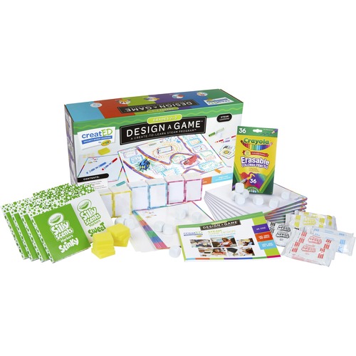 Crayola Design-A-Game STEAM Kit for Grades 2-3 - Theme/Subject: Learning - Skill Learning: Science, Technology, Engineering, Mathematics, Problem Solving - 807 Pieces - 1 / Kit