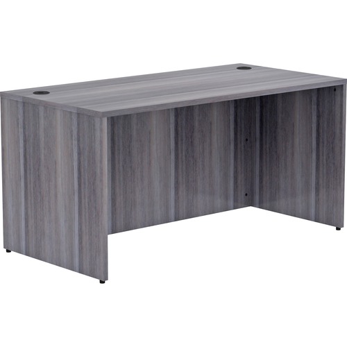 Lorell Weathered Charcoal Laminate Desking Desk Shell