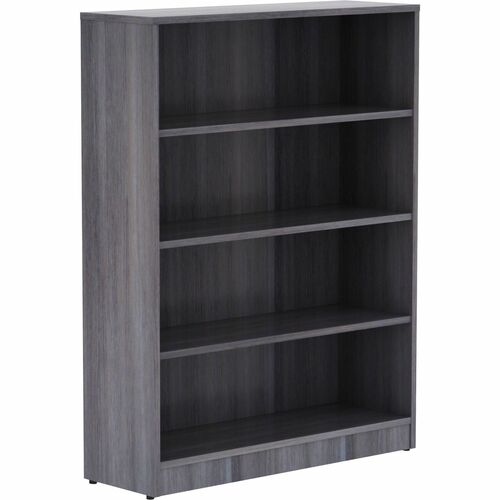 Lorell Laminate Bookcase - 4 Shelf(ves) - 48" Height x 36" Width x 12" Depth - Thermally Fused Laminate - 1 Each