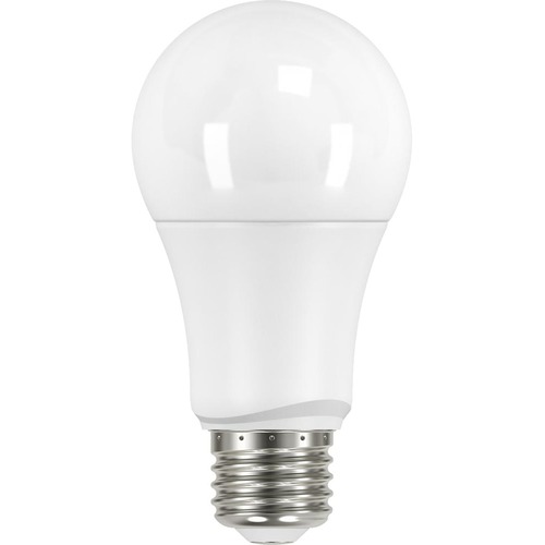 Satco A19 LED 9.5-watt 2700K Frosted Bulb Pack - 9.50 W - 60 W Incandescent Equivalent Wattage - 120 V AC - 800 lm - A19 Size - Frosted - Natural Light Light Color - E26 Base - 15000 Hour - 8540.3°F (4726.8°C) Color Temperature - 80 CRI - 220°