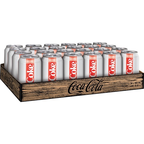 Diet Coke Diet Coke Canned Soft Drink - Ready-to-Drink - 355 mL - 24 / Carton