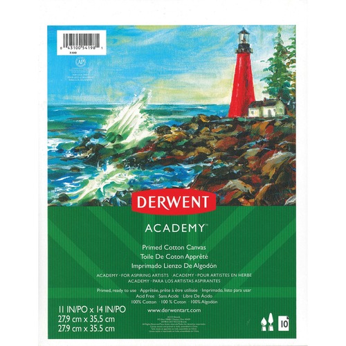 Derwent Drawing Pad - 10 Sheets - Gummed - Removable, Acid-free - 1 Each