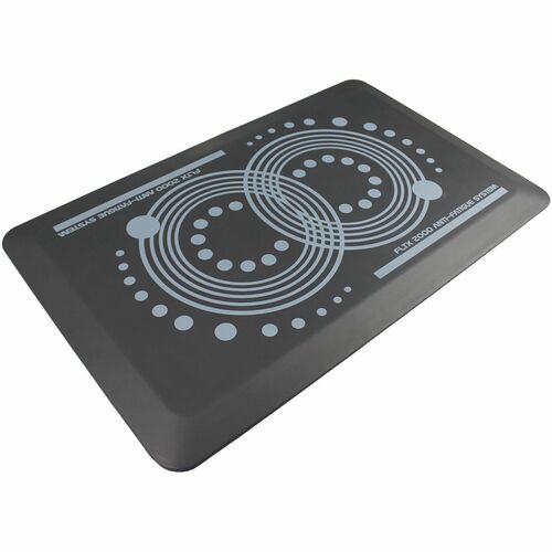 AFS-TEX® 2000 Gray Active Anti-Fatigue Mat - 16" x 24" - Gray Rectangular Anti-Fatigue Mat - 24"L x 16"W x 0.07"D