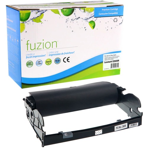 fuzion Remanufactured LEX E260 Drum Unit - Laser Print Technology - 30000 Pages - 1 Each
