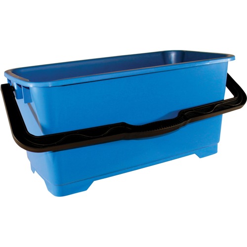 Impact Products Window Washing Bucket - 22.71 L - Heavy Duty, Handle, Damage Resistant, Bend Resistant, Ergonomic Grip, Long Lasting, Graduated - 11.75" (298.45 mm) x 10" (254 mm) - High-density Polyethylene (HDPE) - Blue, Black - 1 Each - Buckets - IMP6250CAN