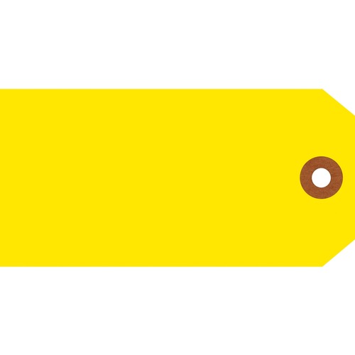 Merangue #5 Marking Tags - #5 - 14" (355.60 mm) Length x 4.75" (120.65 mm) Width - Rectangular - 1000 / Pack - Yellow