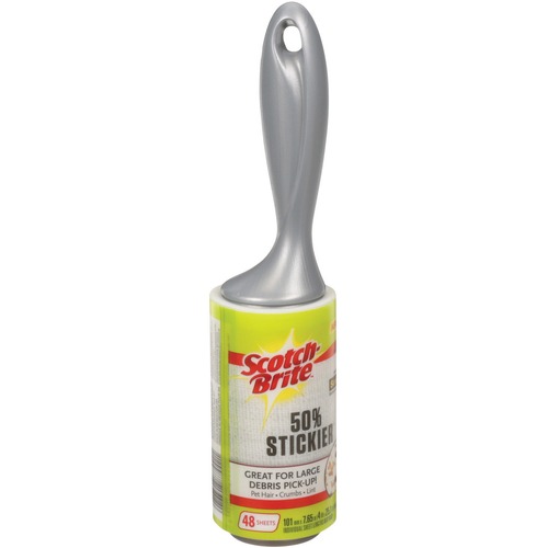 Scotch-Brite 50% Stickier Lint Roller - 1 Each - Brooms & Sweepers - MMM830RS48CA