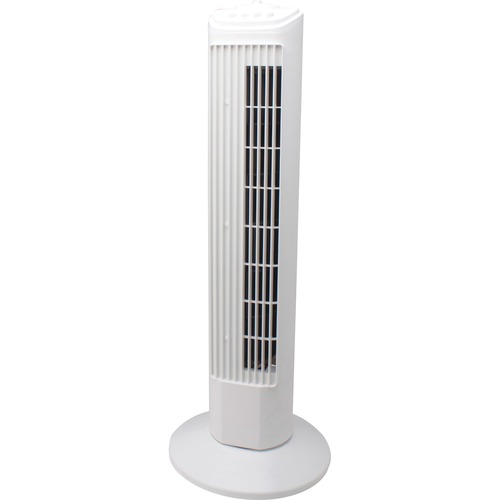 Royal Sovereign 30" Oscillating Slim Tower Fan - 30" Diameter - 3 Speed - Oscillating, Carrying Handle, Timer, Auto Safety Shutoff - 29" (736.60 mm) Height x 10.60" (269.24 mm) Width x 10.60" (269.24 mm) Depth - Plastic, Metal - White